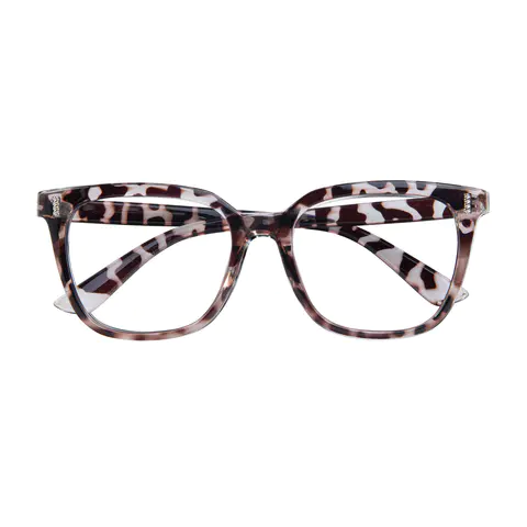 Square Ivory Tortoiseshell Eyeglasses