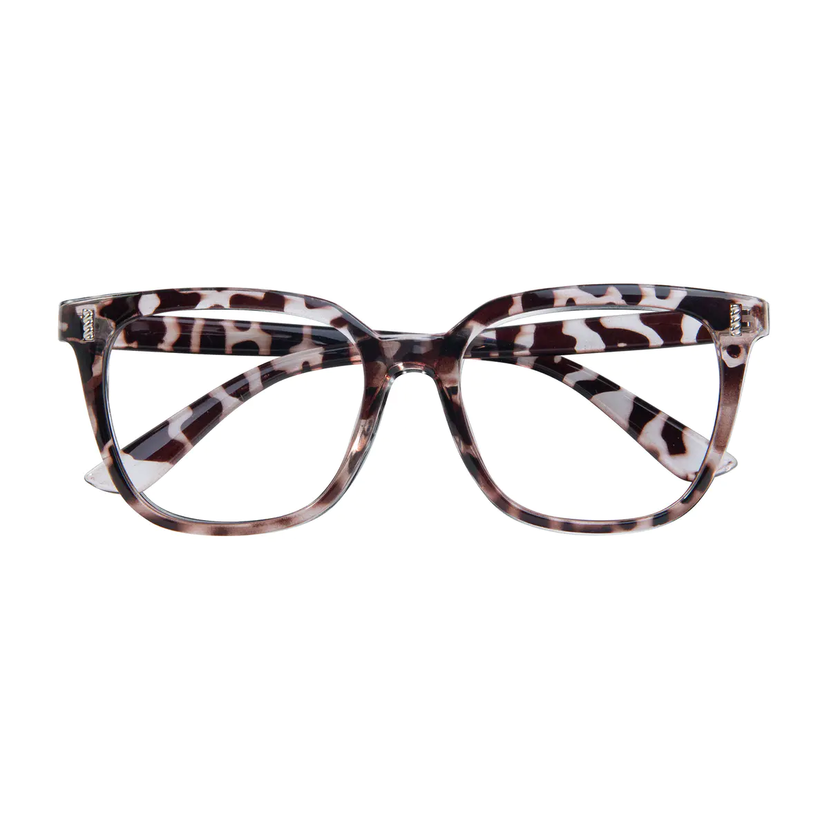 Square Ivory Tortoiseshell Eyeglasses