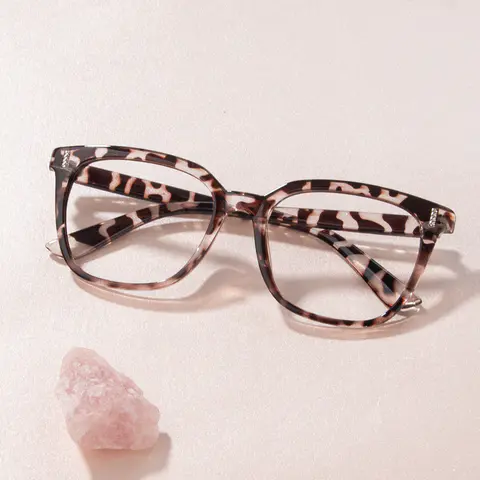 Square Ivory Tortoiseshell Eyeglasses