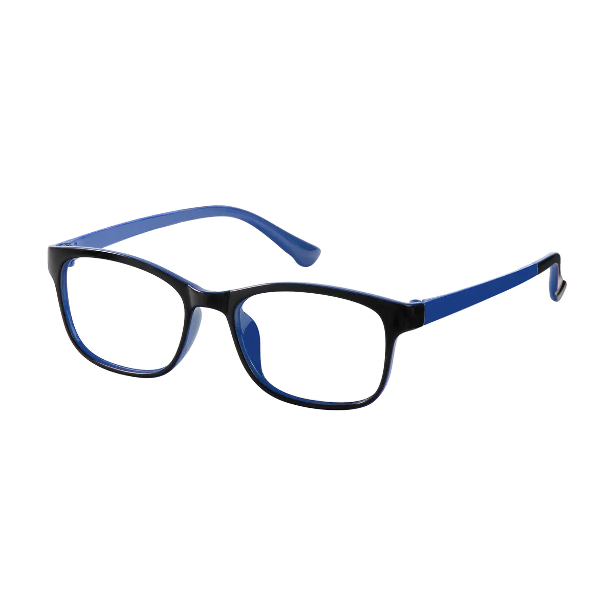 Square Blue Eyeglasses