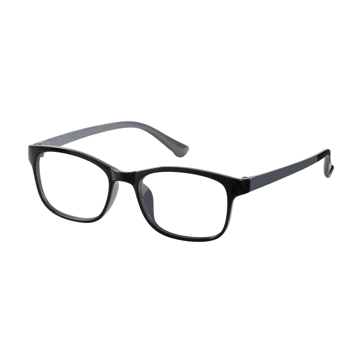 Square Grey Eyeglasses