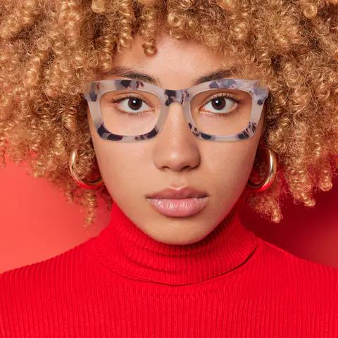Square Black Eyeglasses