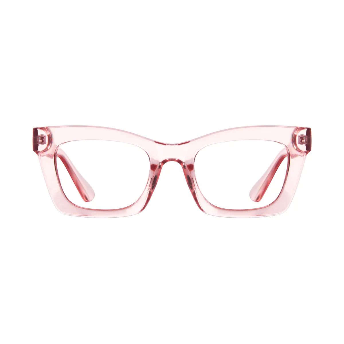 Square Pale Pink Eyeglasses