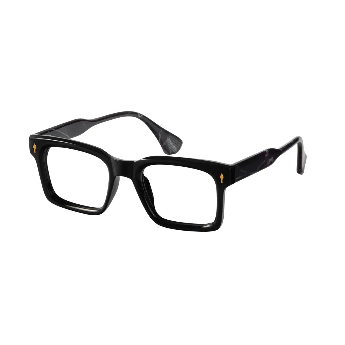 Square Dark Tortoiseshell Eyeglasses