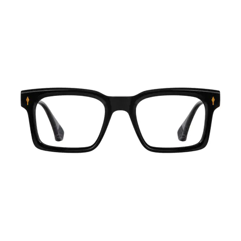 Square Dark Tortoiseshell Eyeglasses