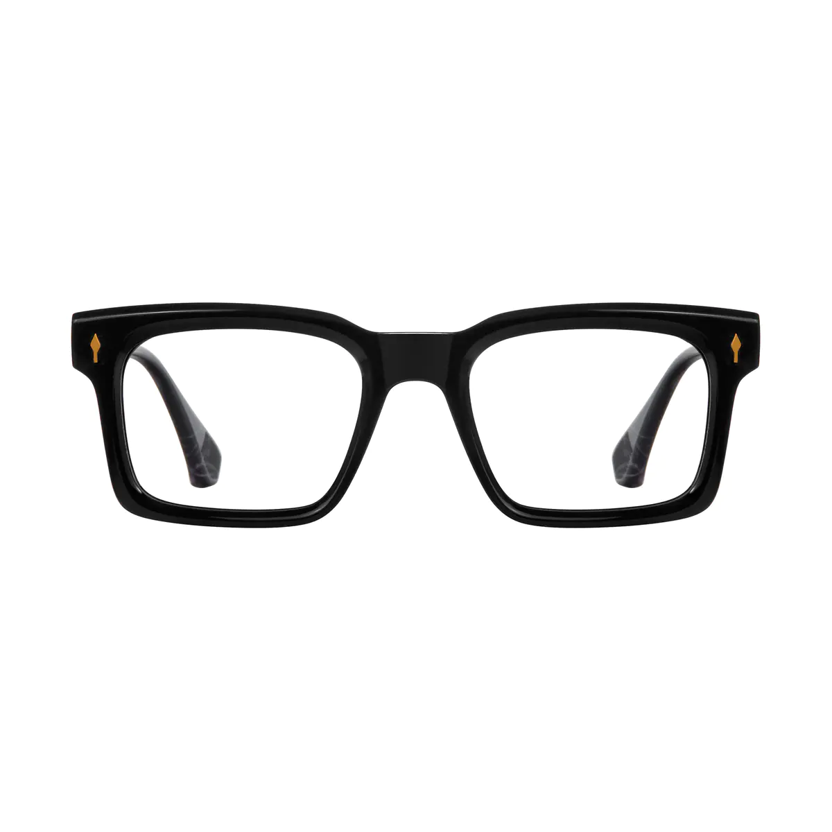 Square Dark Tortoiseshell Eyeglasses