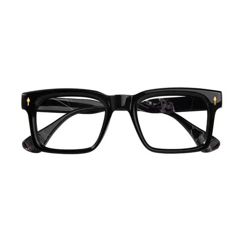Square Dark Tortoiseshell Eyeglasses