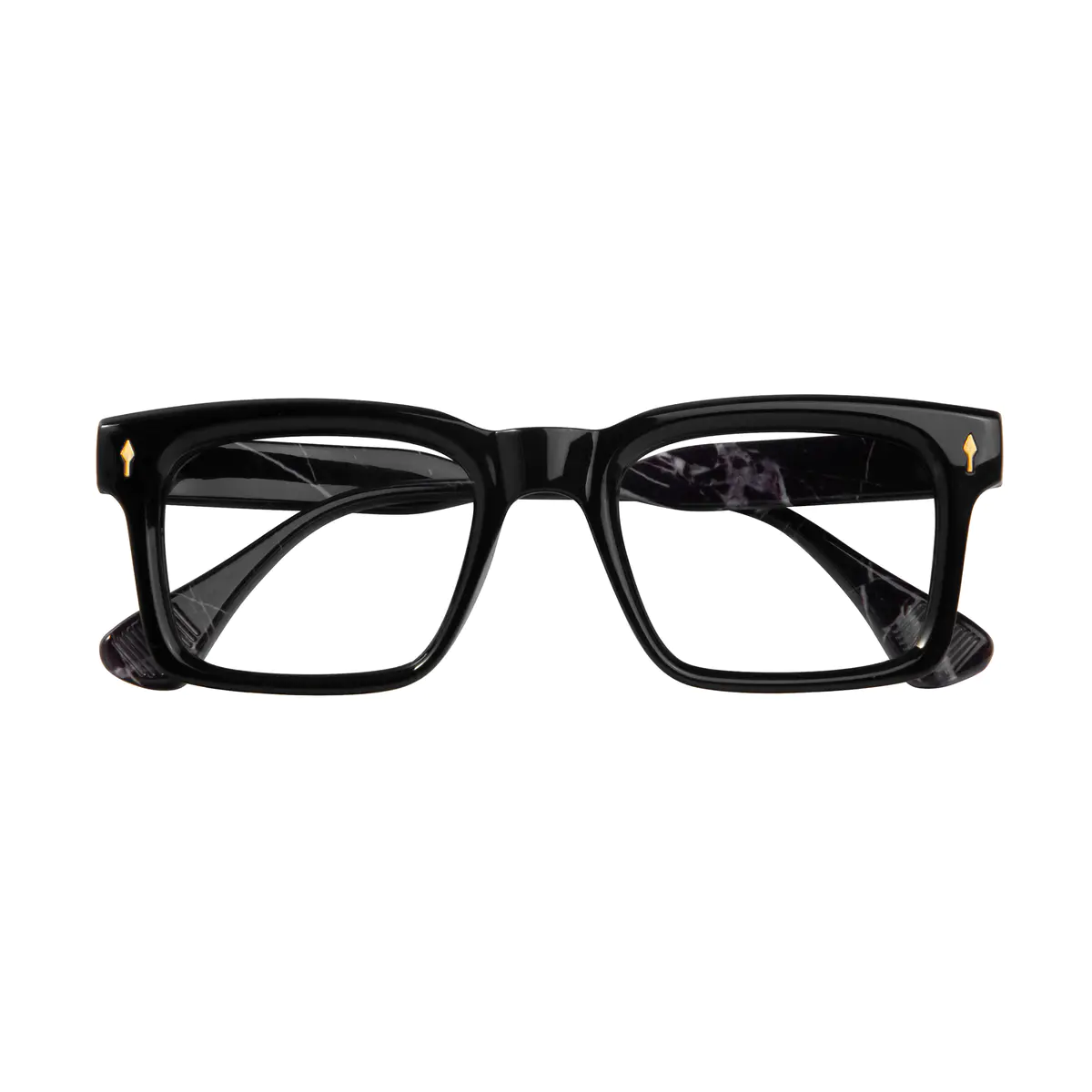 Square Dark Tortoiseshell Eyeglasses
