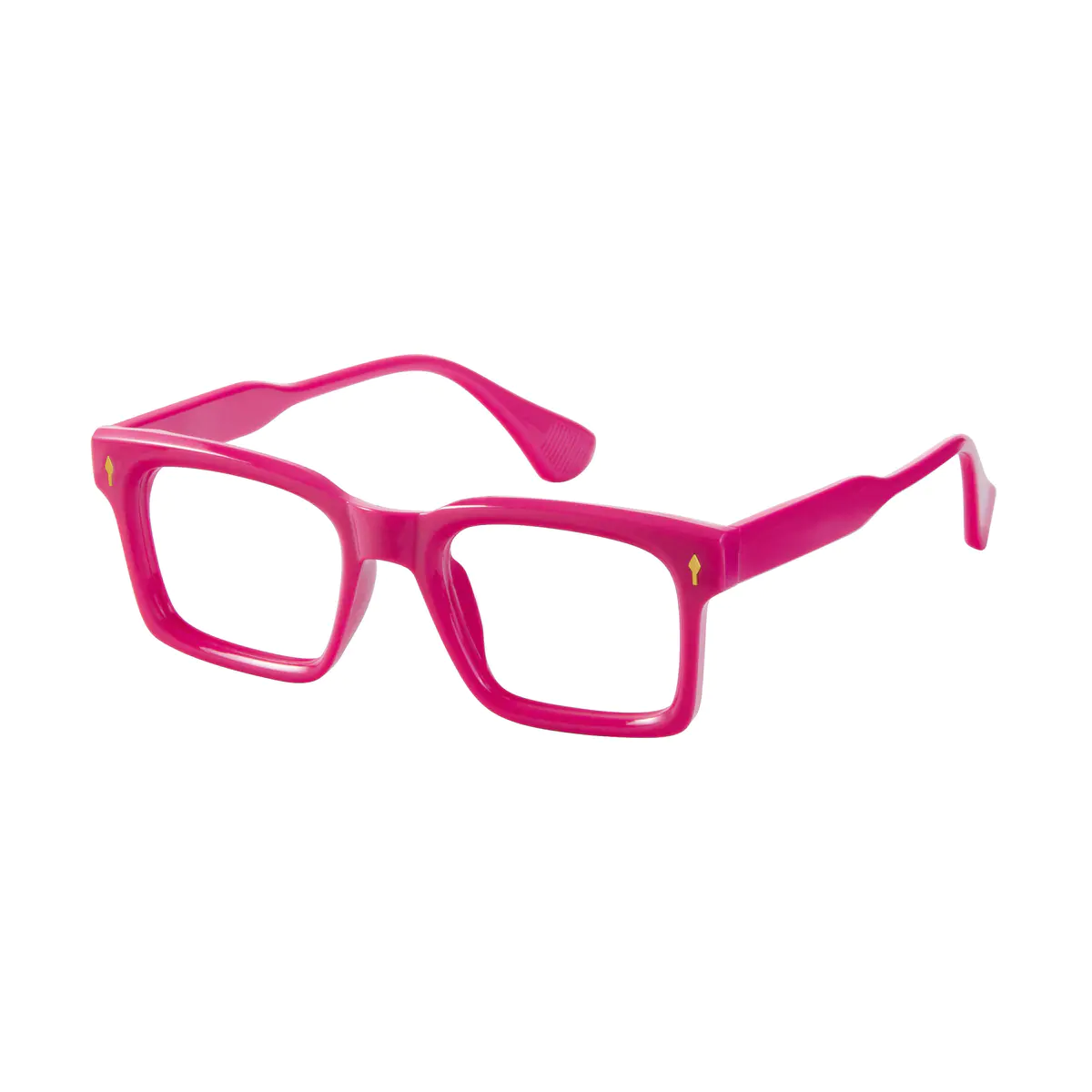 Square Pink Eyeglasses
