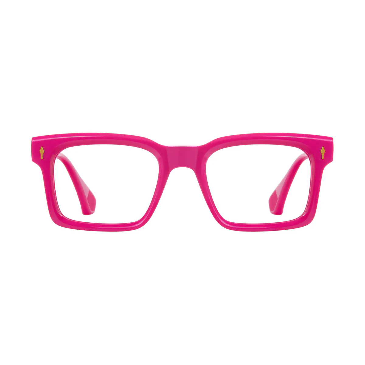 Square Pink Eyeglasses