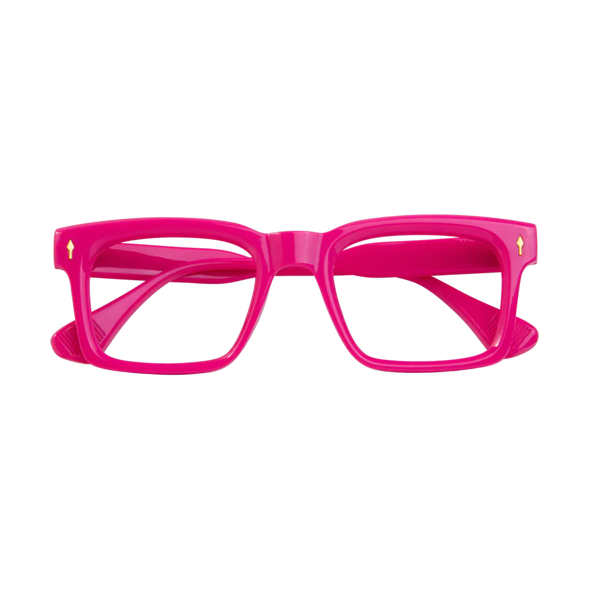 Square Pink Eyeglasses