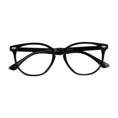 Round Black Eyeglasses