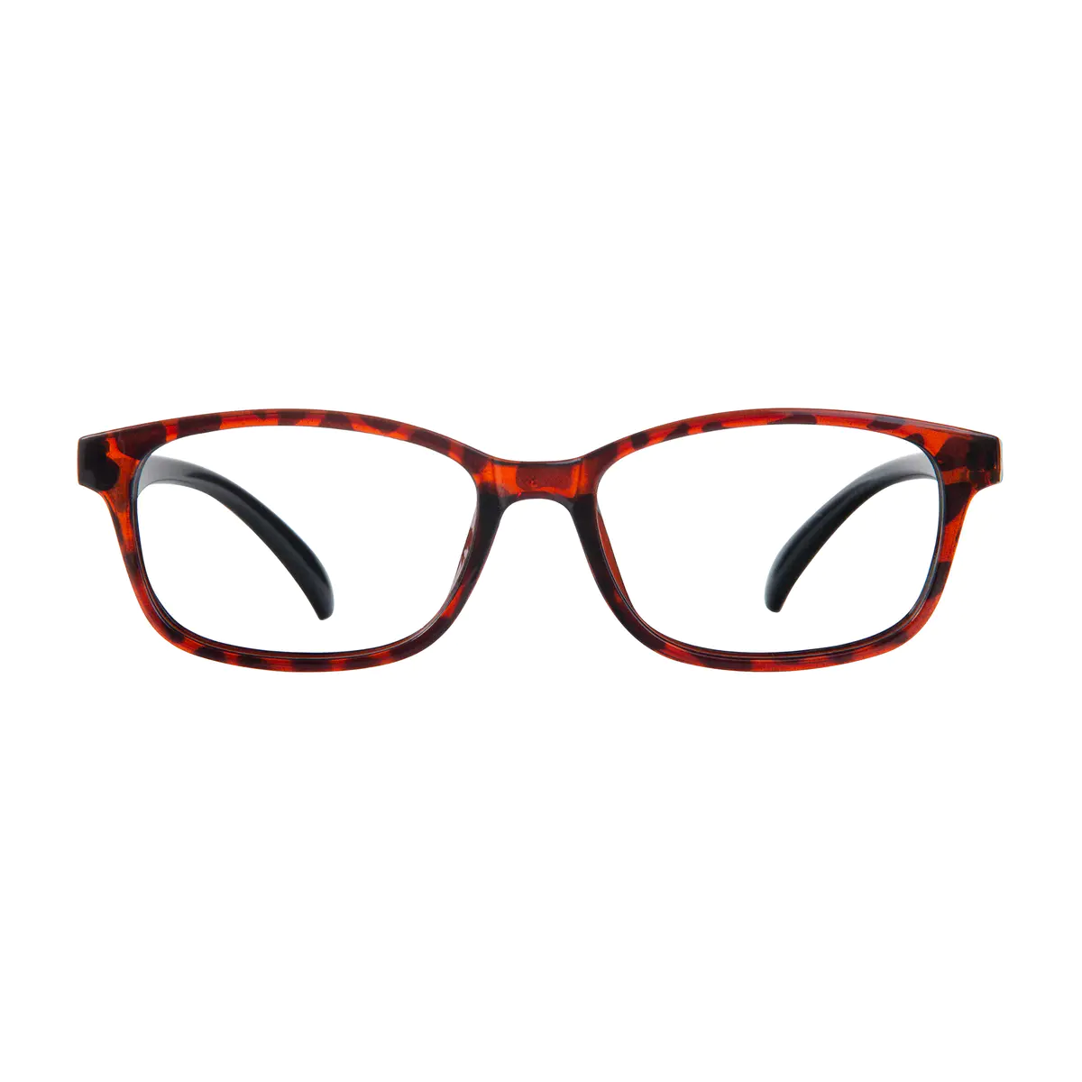 Rectangle Ruby Tortoiseshell Eyeglasses