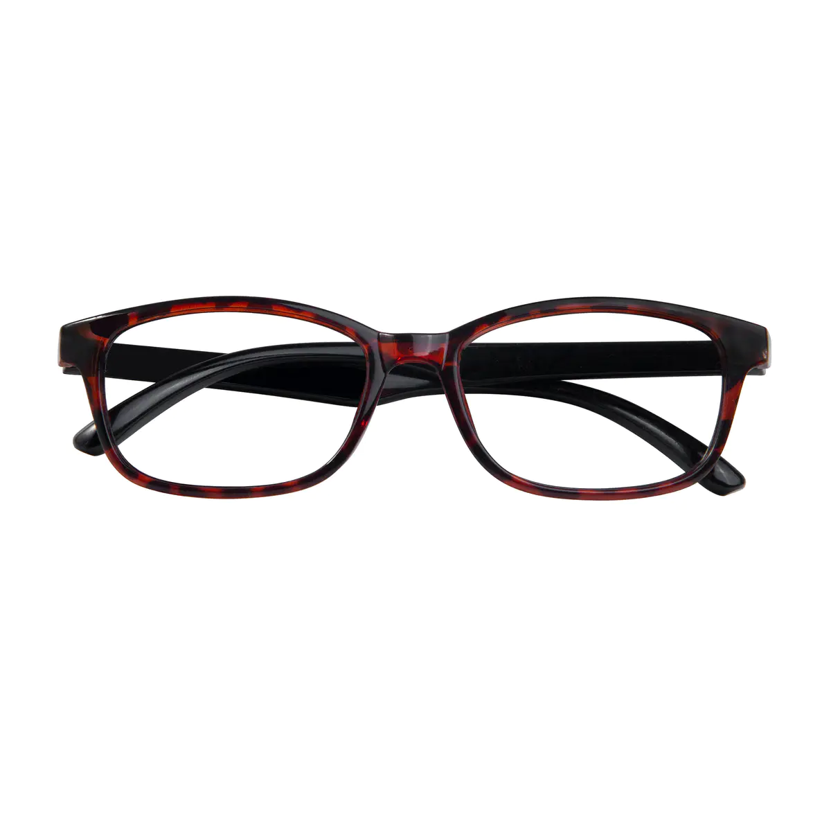 Rectangle Ruby Tortoiseshell Eyeglasses