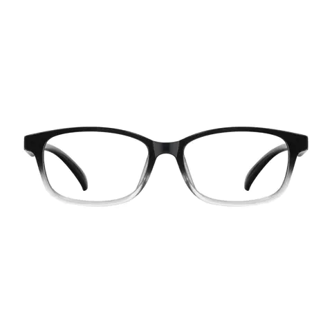 Rectangle Black/Clear Eyeglasses