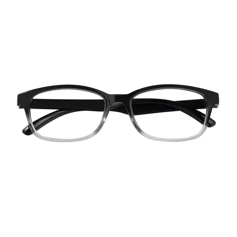 Rectangle Black/Clear Eyeglasses