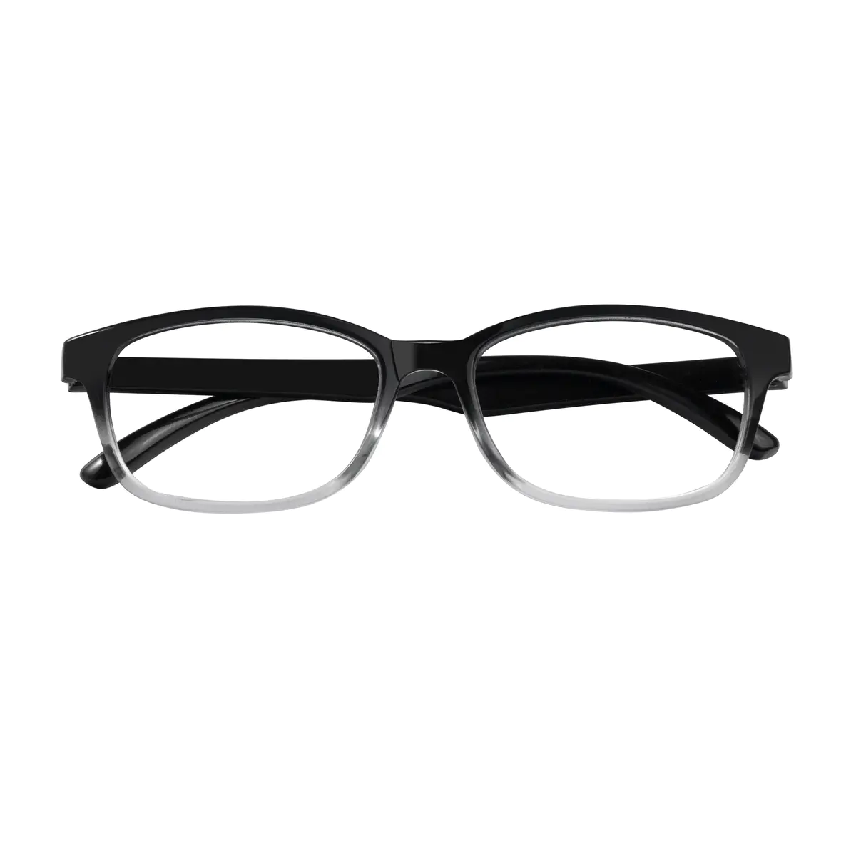 Rectangle Black/Clear Eyeglasses