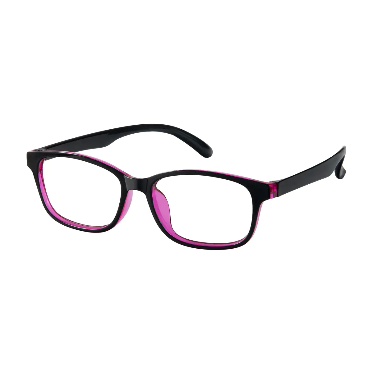 Rectangle Purple Eyeglasses