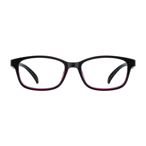 Rectangle Purple Eyeglasses