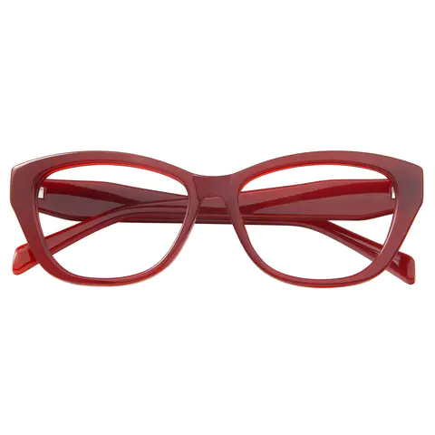 Cat-eye Wine Eyeglasses