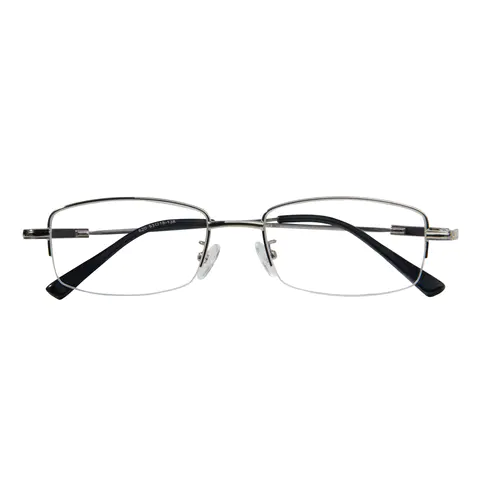 Rectangle Silver Eyeglasses