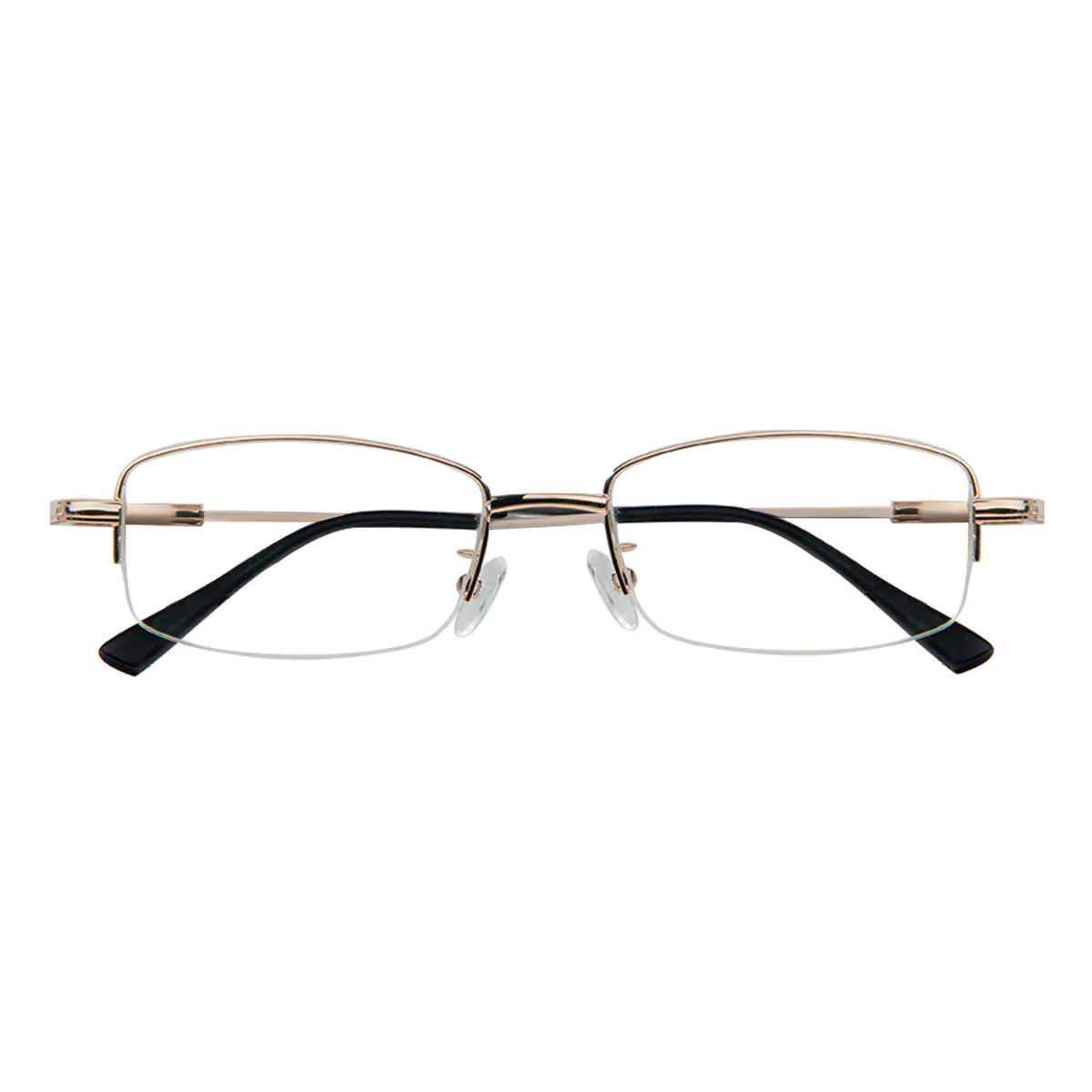 Rectangle Gold Eyeglasses