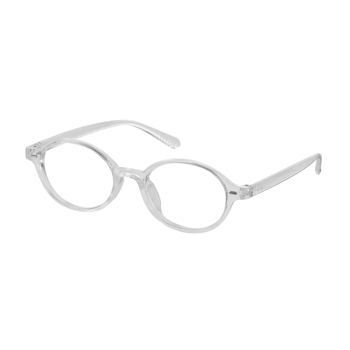 Oval Clear Eyeglasses