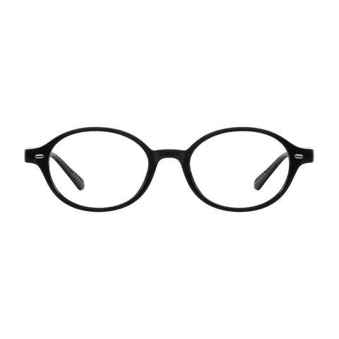 Oval Black Eyeglasses