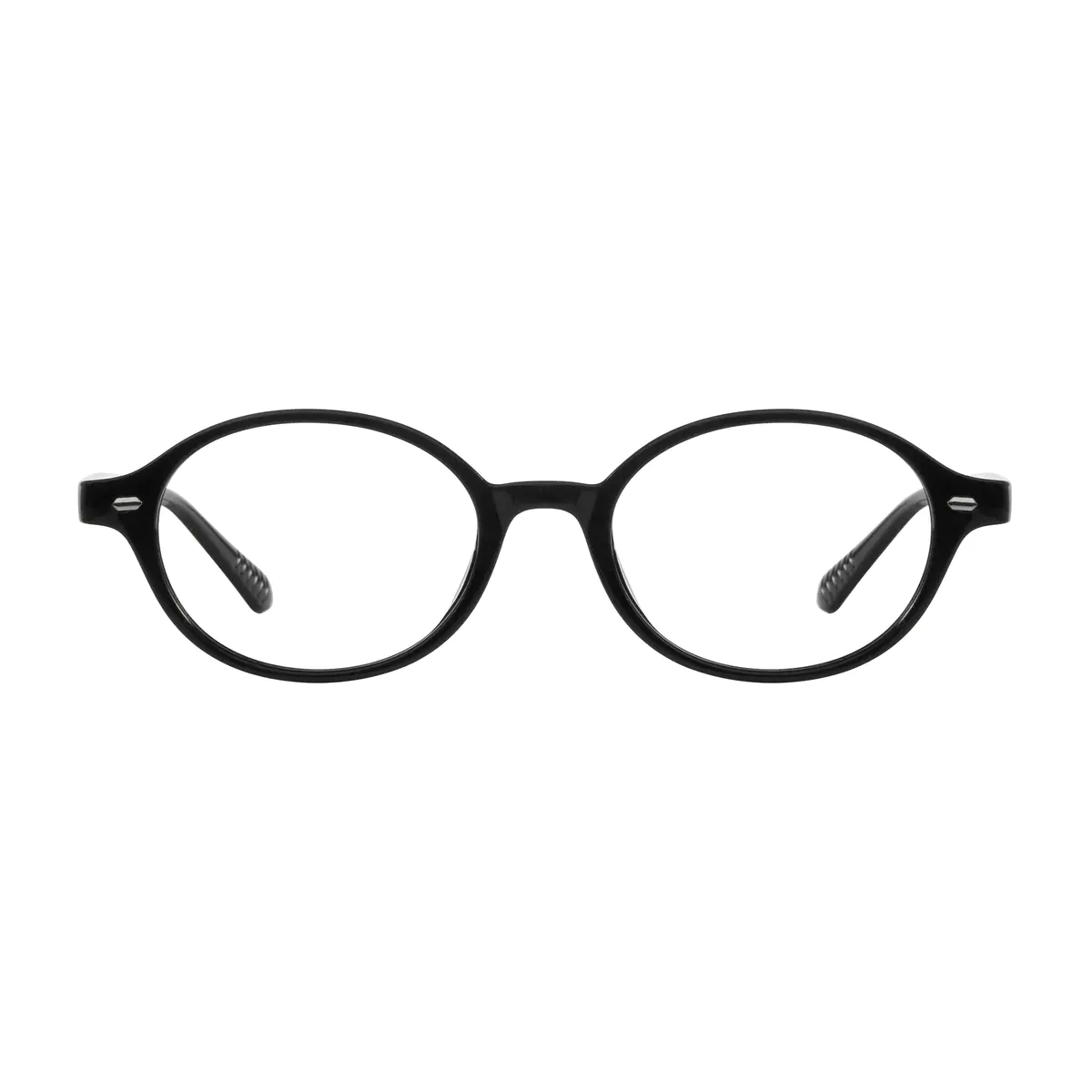 Oval Black Eyeglasses