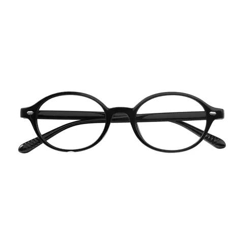Oval Black Eyeglasses