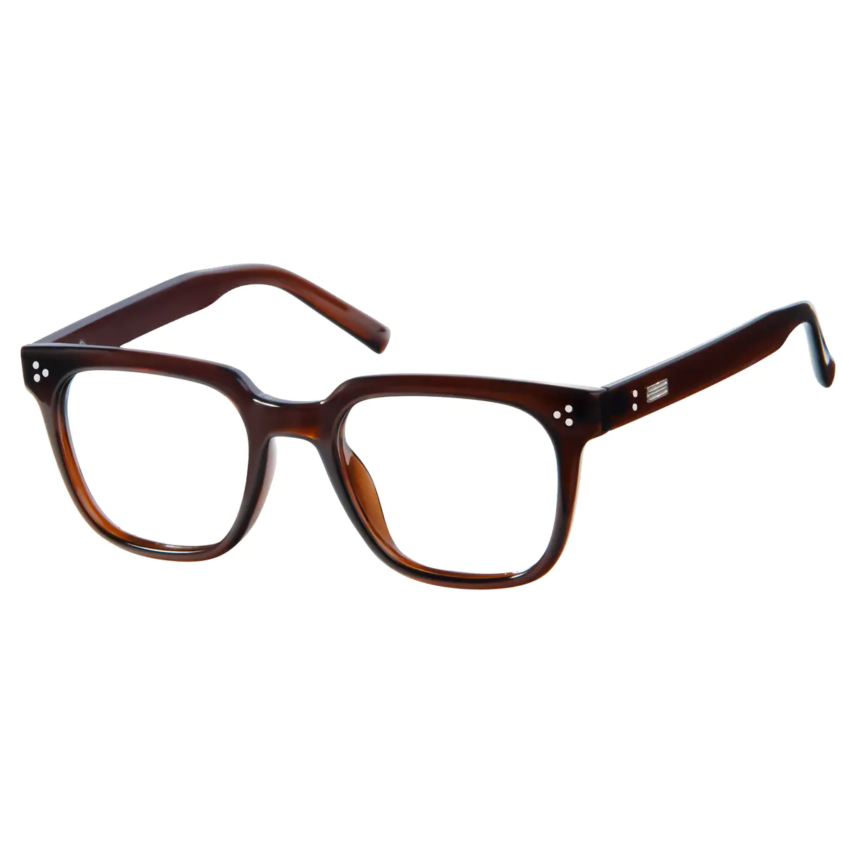 Square Transparent Brown