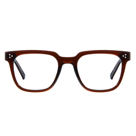 Square Transparent Brown