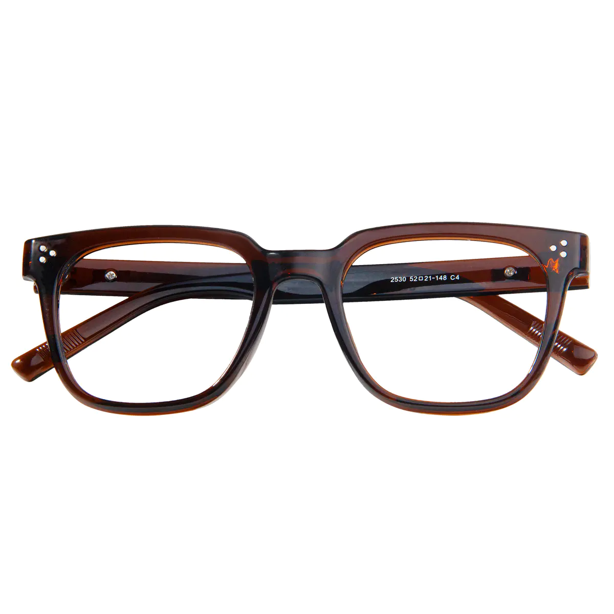 Square Transparent Brown