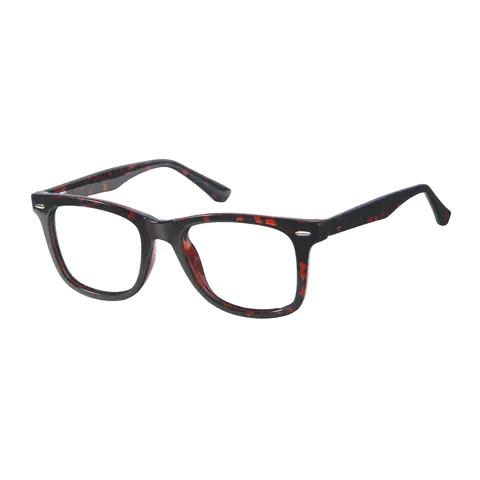 Square Ruby Tortoiseshell Glasses