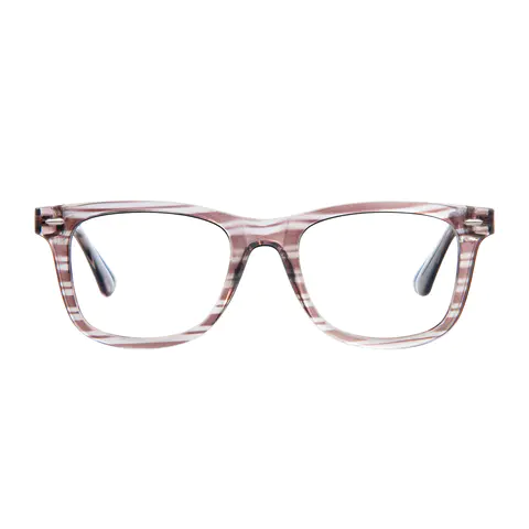 Square Striped Glasses