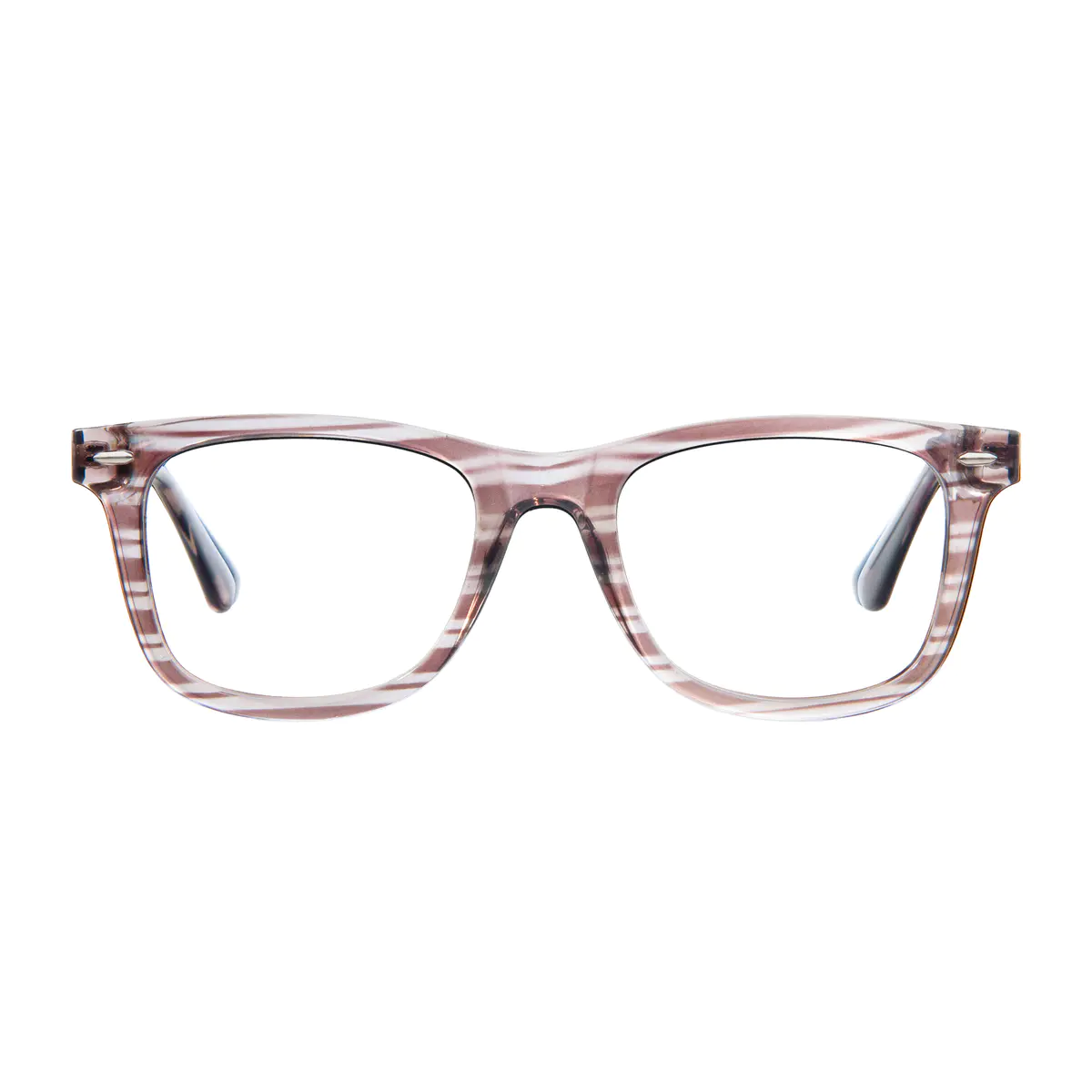Square Striped Glasses