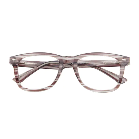 Square Striped Glasses