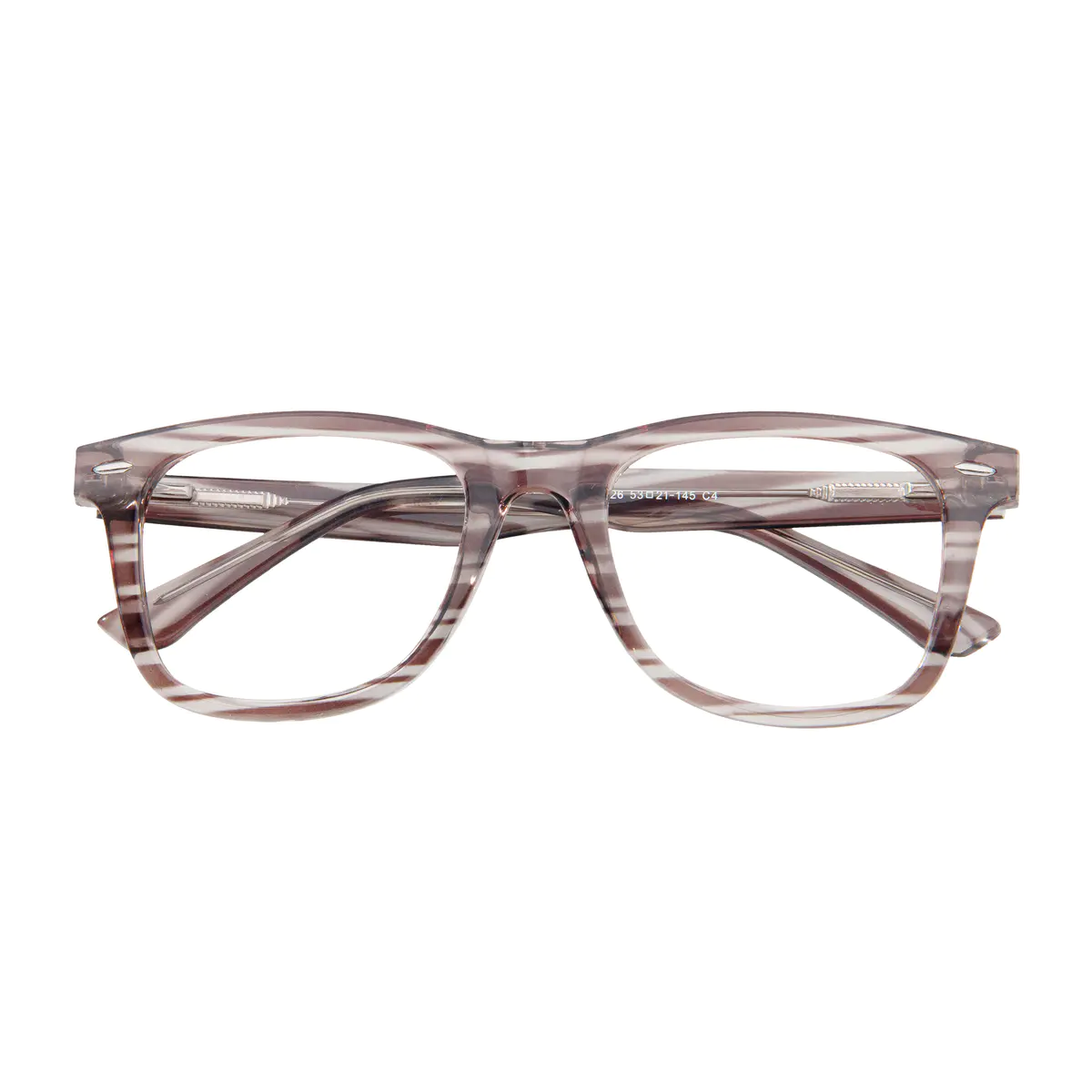 Square Striped Glasses