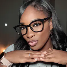 Square Black Eyeglasses