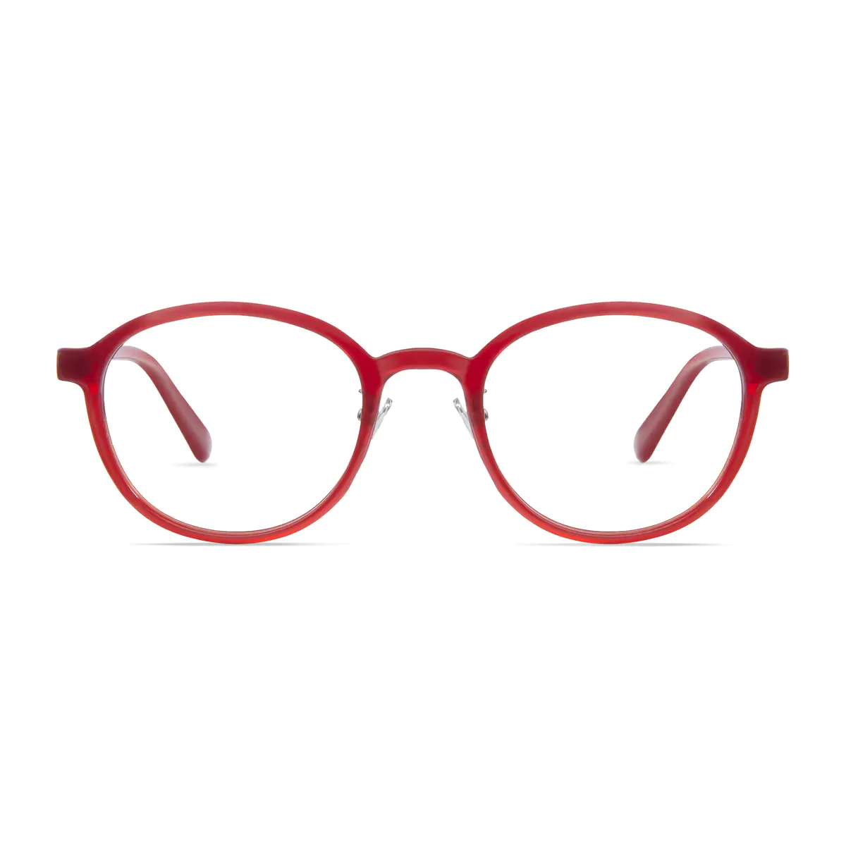 Round Red Eyeglasses