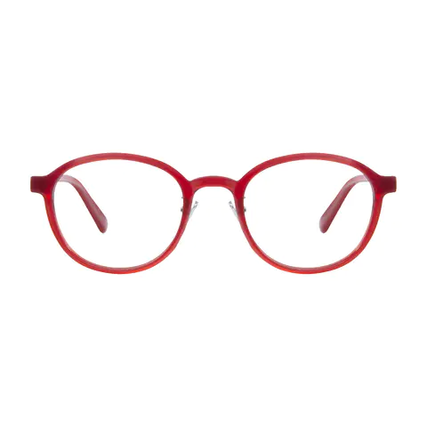 Round Red Eyeglasses