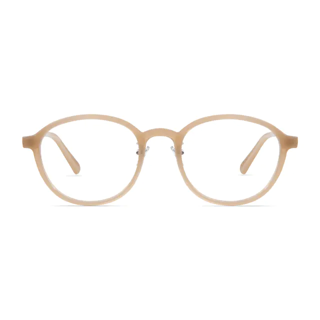 Round Brown Eyeglasses