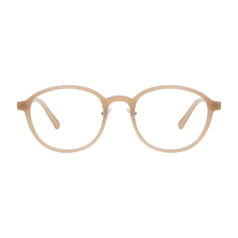 Round Brown Eyeglasses