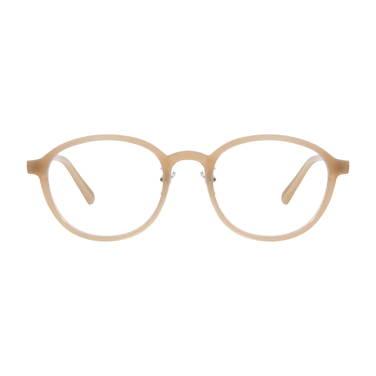Round Brown Eyeglasses