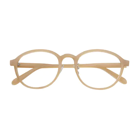Round Brown Eyeglasses