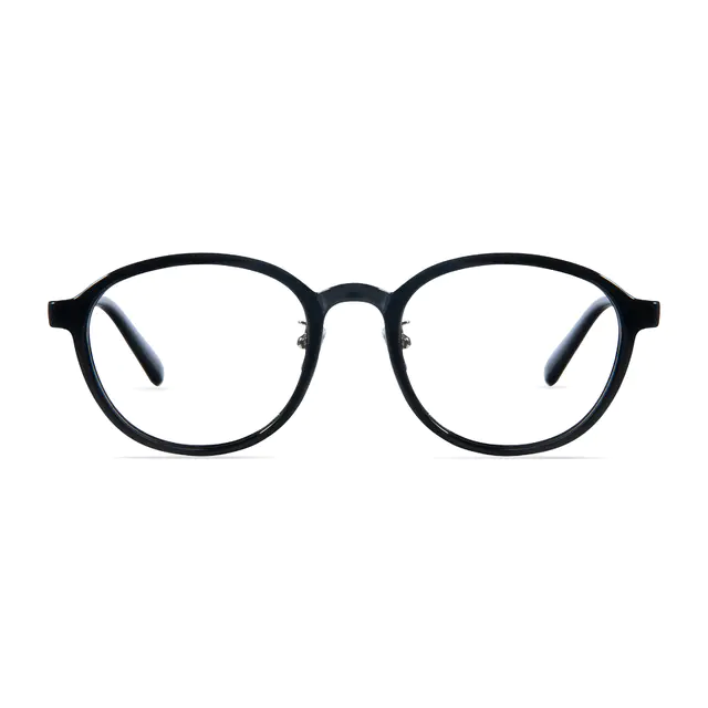 Round Black Eyeglasses