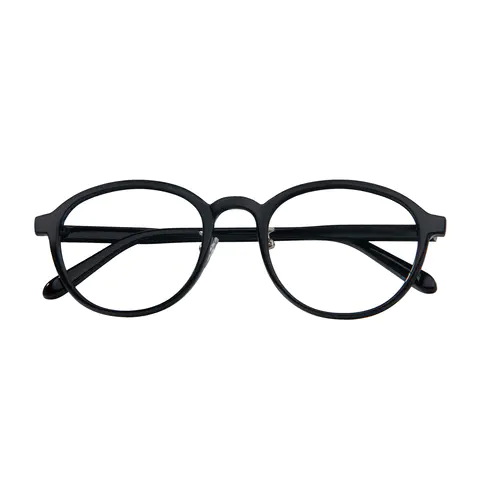 Round Black Eyeglasses