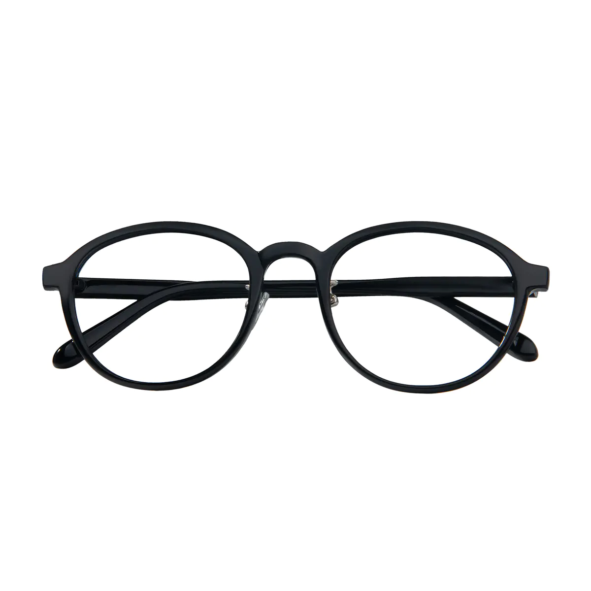 Round Black Eyeglasses