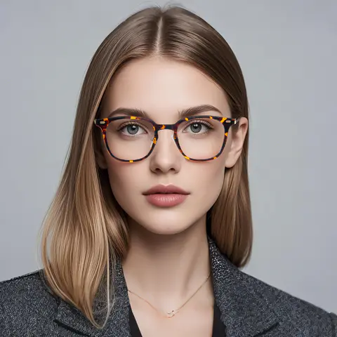 Square Clear Eyeglasses