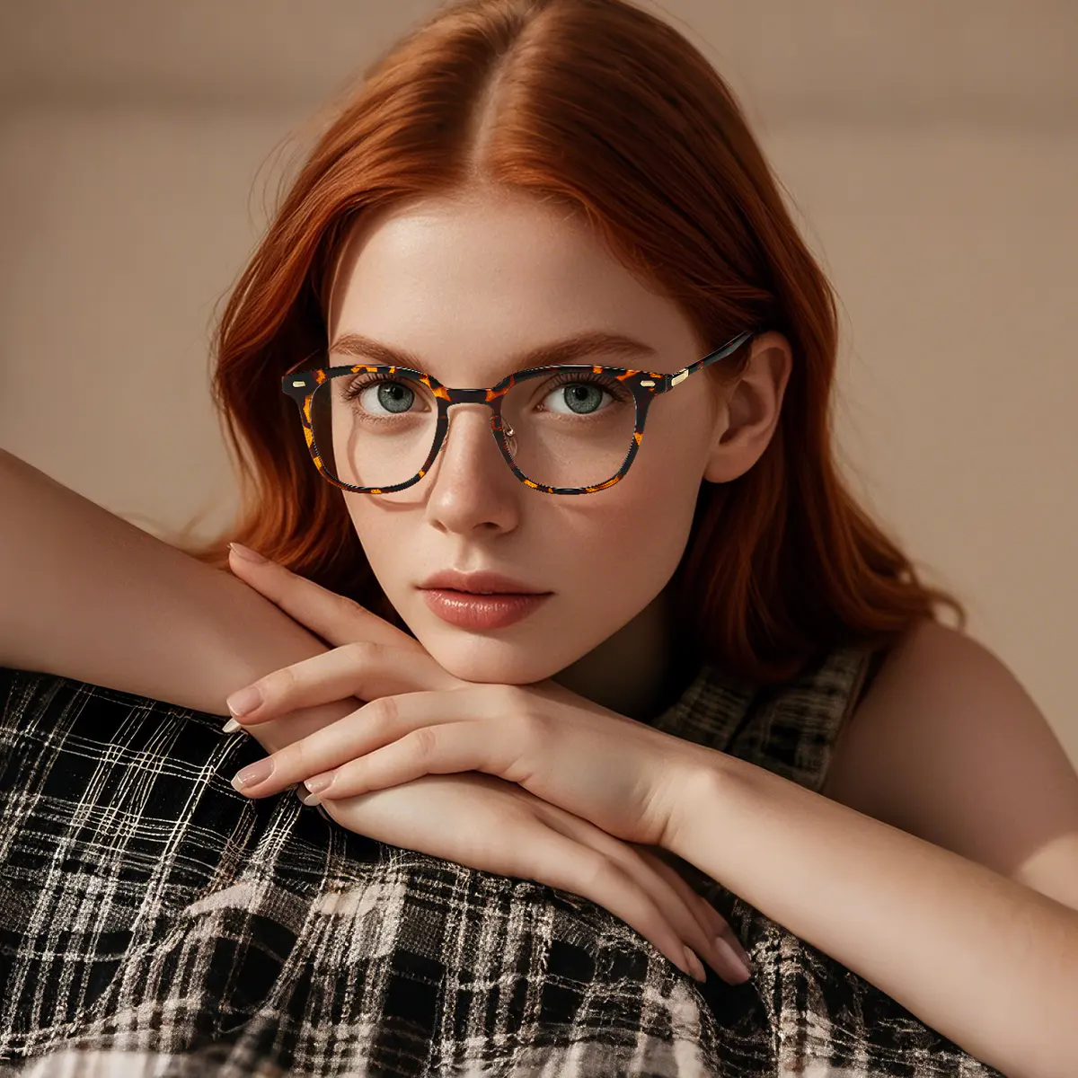 Square Clear Eyeglasses